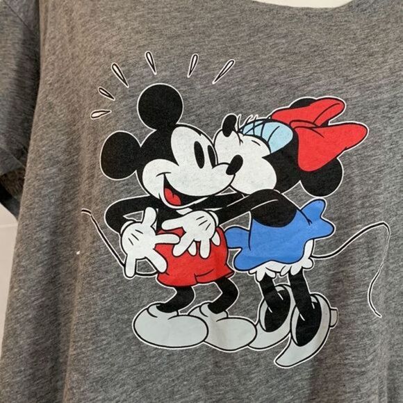 Talula x Disney Mickey & Minnie Mouse Grey T-Shirt - Picture 2 of 6
